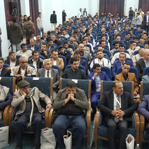جانب من مشاكة المؤسسة العلمية لرعاية المبدعين في معرض المشاريع الابداعية الذي نظمتة الهيئة العليا للعلوم والتكنولوجيا والابتكار