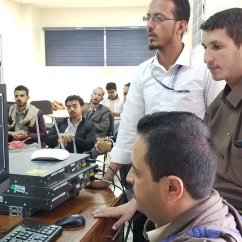 تم بحمد الله انعقاد الاختبار التطبيقي النهائي العلمي للدورة التدريبية في مجال الشبكات CCNA
