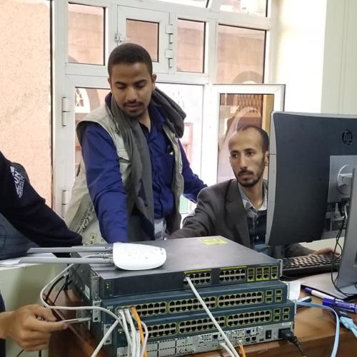 تم بحمد الله انعقاد الاختبار التطبيقي النهائي العلمي للدورة التدريبية في مجال الشبكات CCNA