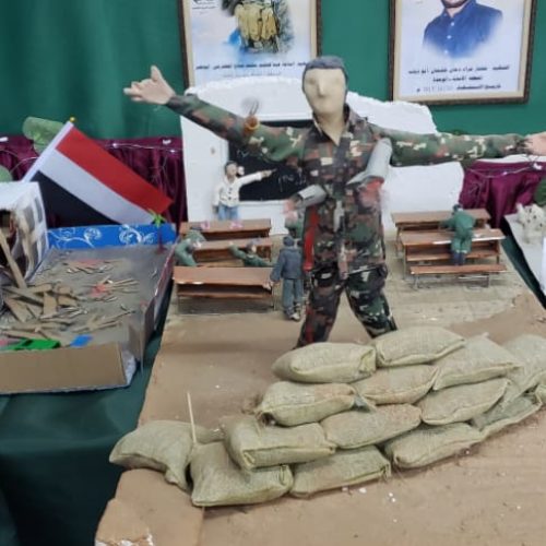 زيارة قطاع المرأة بالمؤسسة العلمية لرعاية المبدعين إلى معرض الشهداء