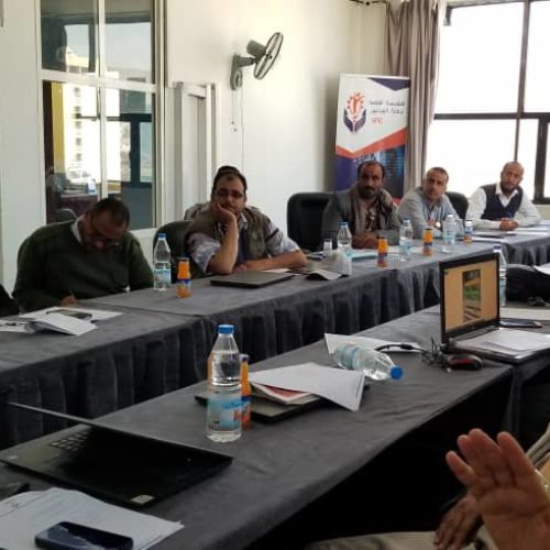 عقد اجتماع مع اللجنة الزراعية وصندوق دعم المشاريع الزراعية بمقر المؤسسة العلمية لرعاية المبدعين