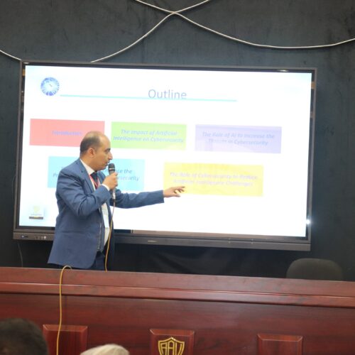 مشاركة المؤسسة العلمية لرعاية المبدعين في ندوات الذكاء الاصطناعي والتكنولوجيا والأمن السيبراني ممثلة بالدكتور محمد العفيفي عميد المخترعين ومستشار رئيس المؤسسة العلمية